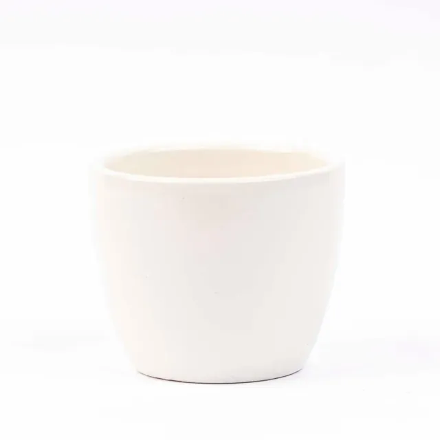 Urbanjungl Panna Glans mini plantenpot wit Ø 6 cm