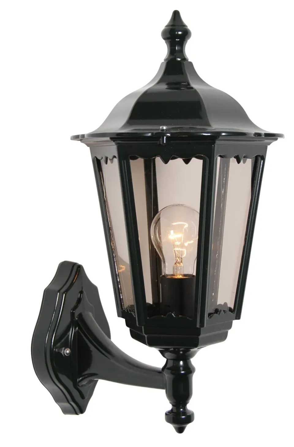 Cartella 2 gevel lamp buiten groen E27 fitting