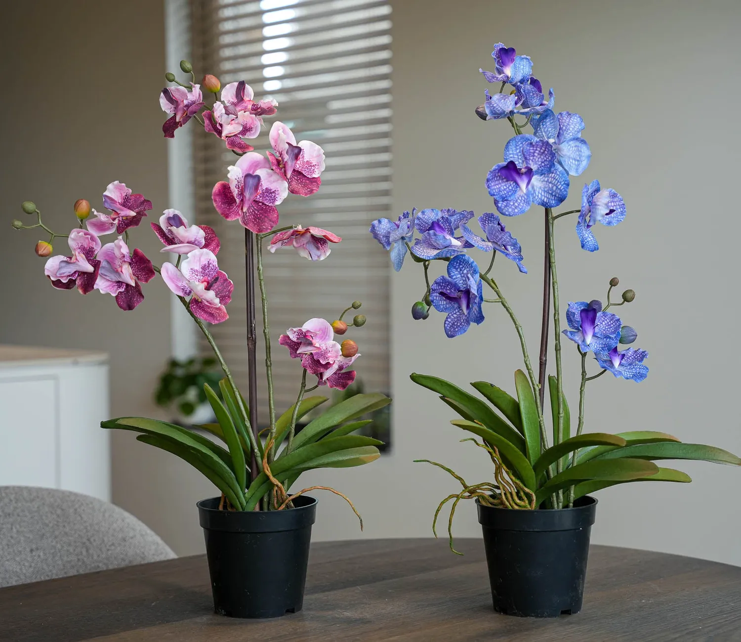 Urbanjungl Vanda mix orchidee kunstplant 2 stuks roze paars