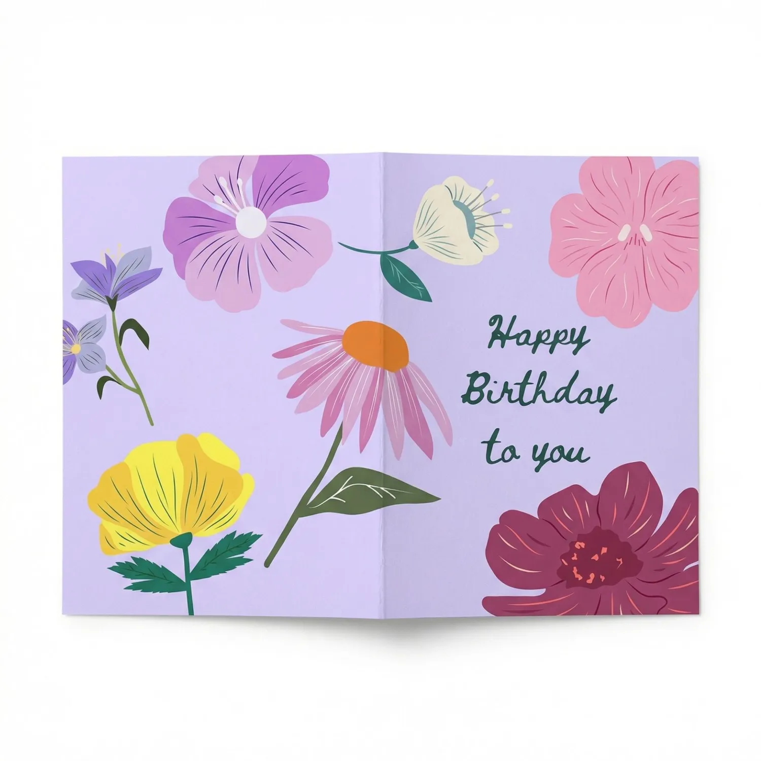 Urbanjungl Happy Birthday wenskaart A6 gevouwen