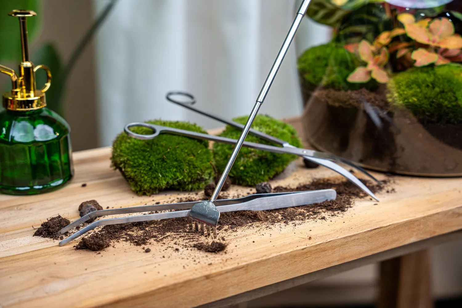 Urbanjungl Terrarium Tools Bundle RVS 4-delig