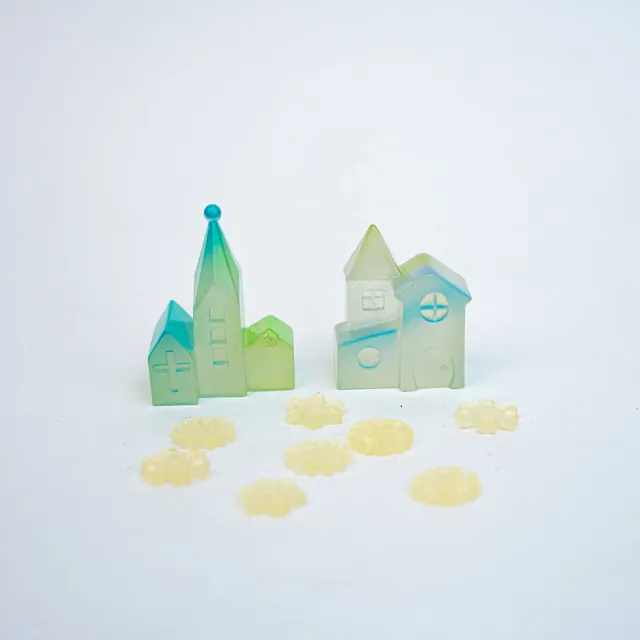 Urbanjungl Luminous Winter miniaturen glow in the dark 10 st