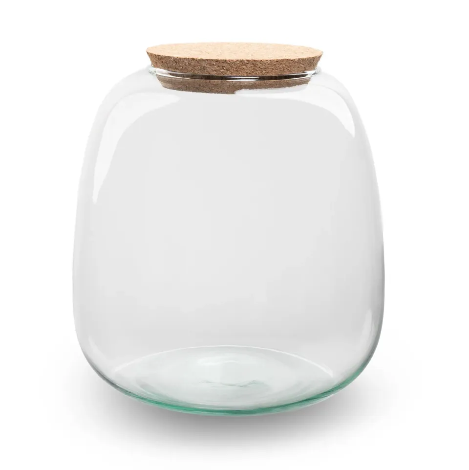 Urbanjungl Emma Mini terrarium fles met kurk 3 liter
