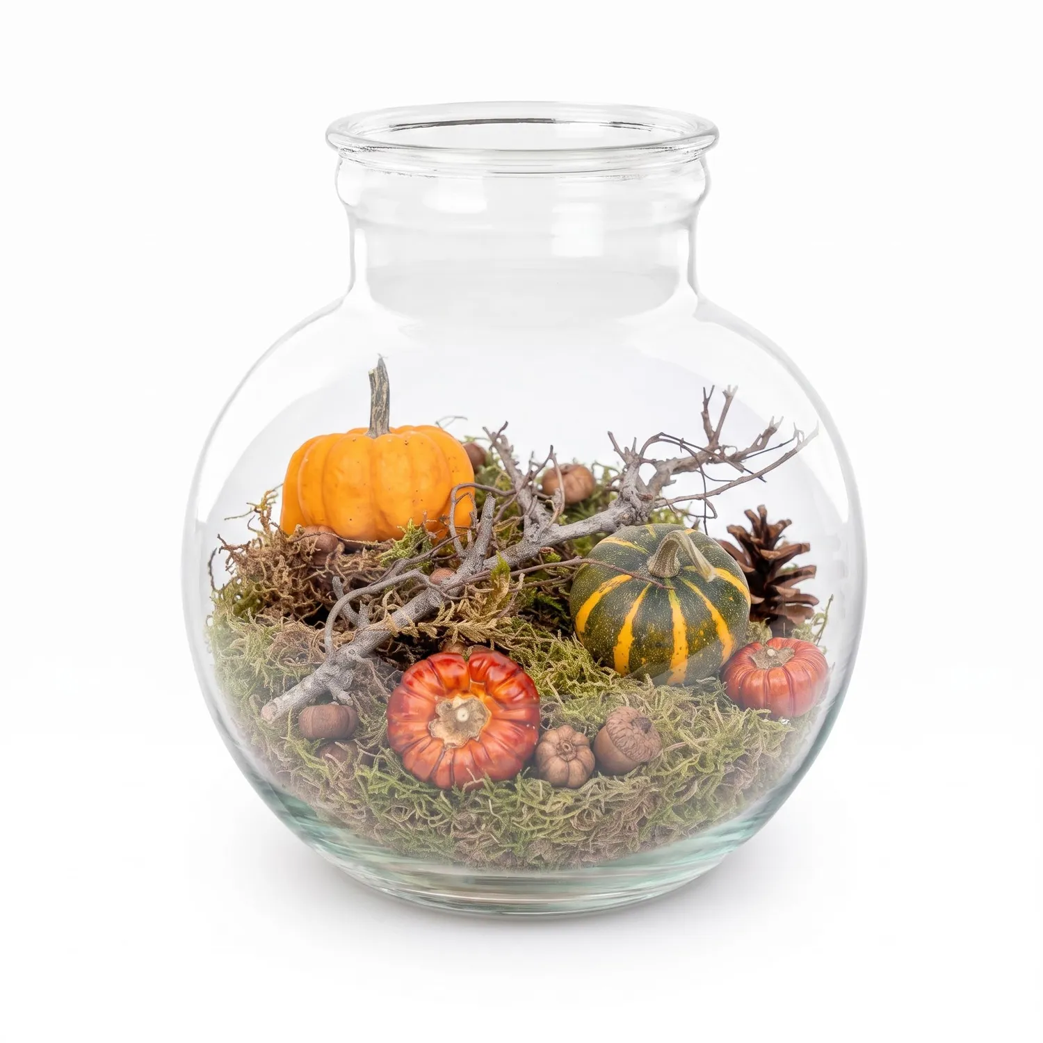 Urbanjungl Teddy open terrarium herfst 25 cm groen