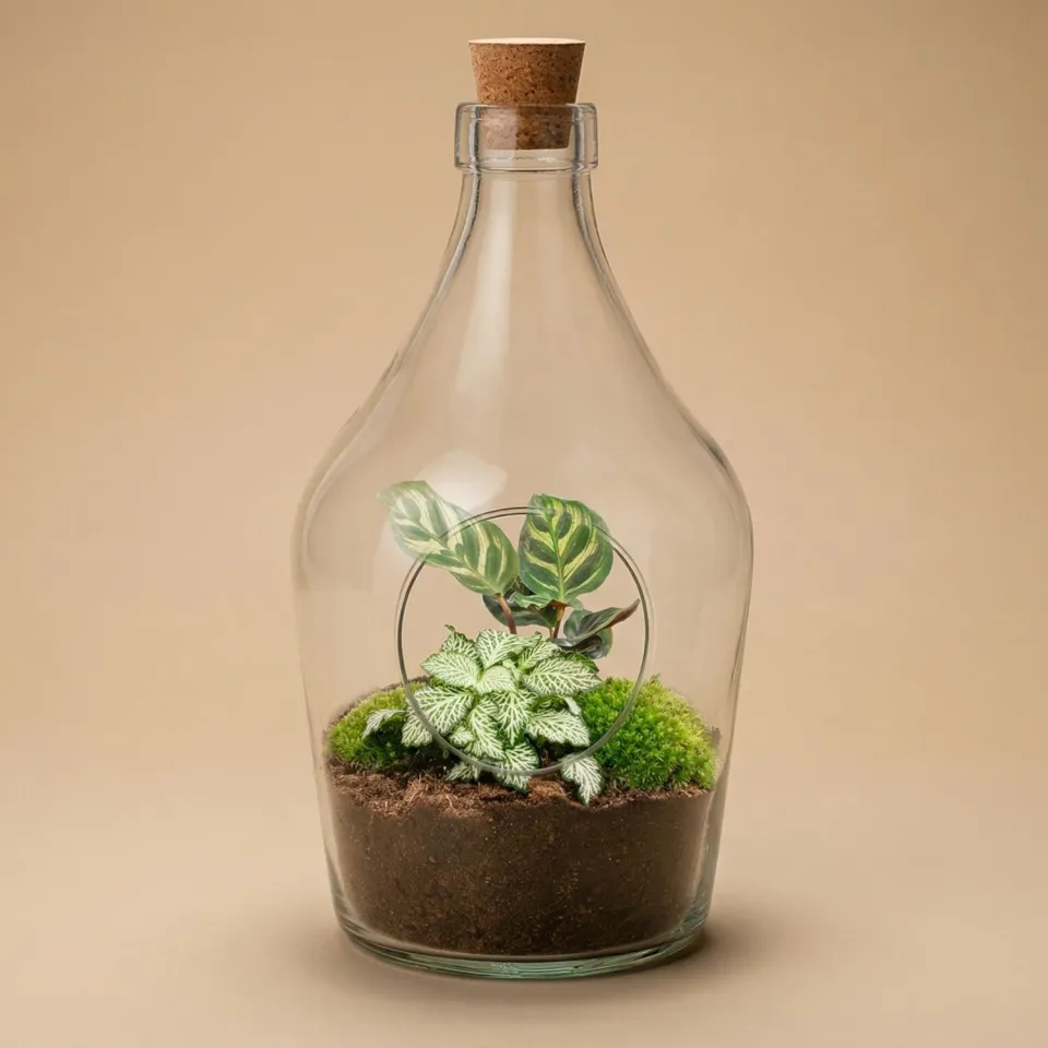 Urbanjungl Joss terrarium open met kurk Ø 16 cm