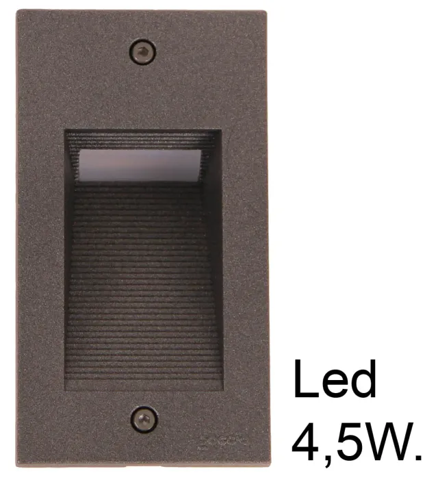 Tuincentrum Heerdink Wandlamp Inbouw Verticaal Antraciet LED 3W 3000K