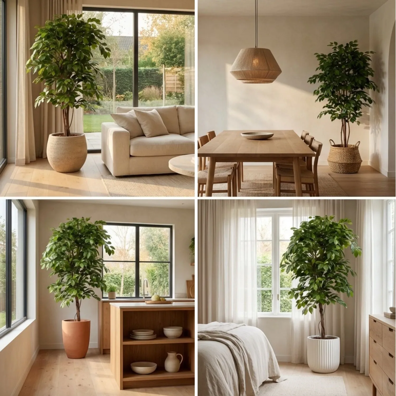 Urbanjungl Ficus Deluxe Vine kunstboom 140cm groen