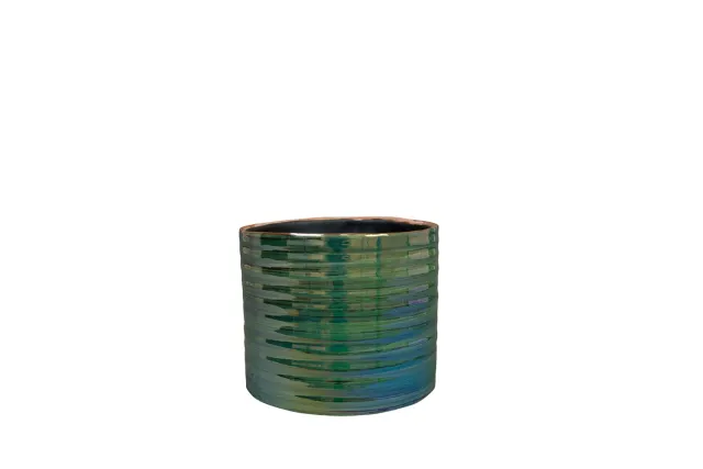 TS Collection Didi bloempot pearl green D11 H11 keramiek
