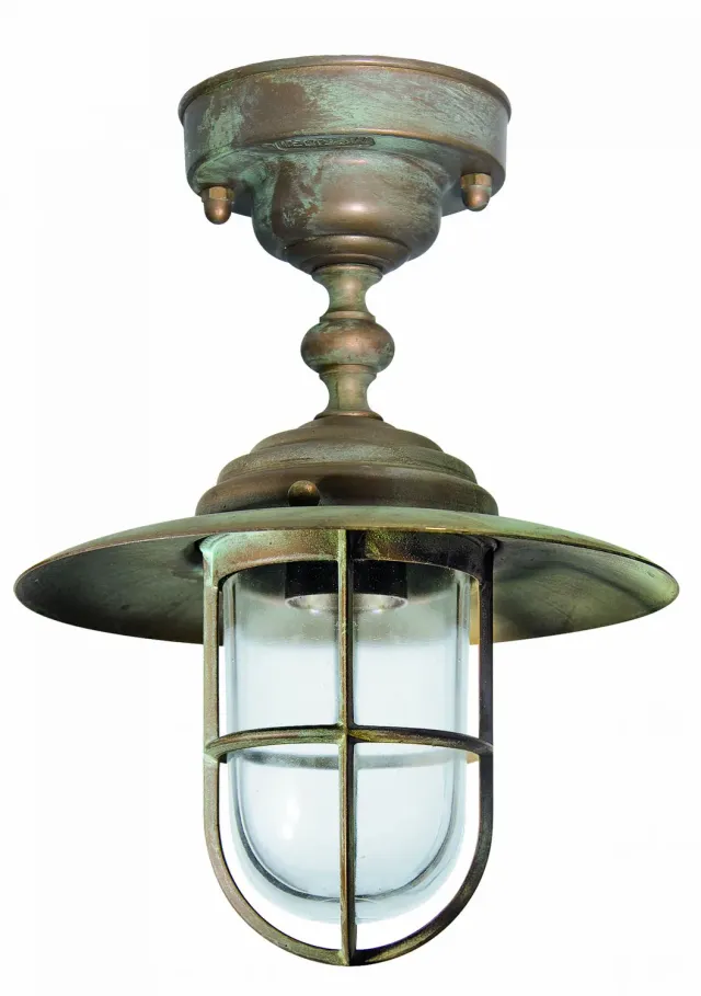 Tuincentrum Heerdink Maritiem plafondlamp koper E27
