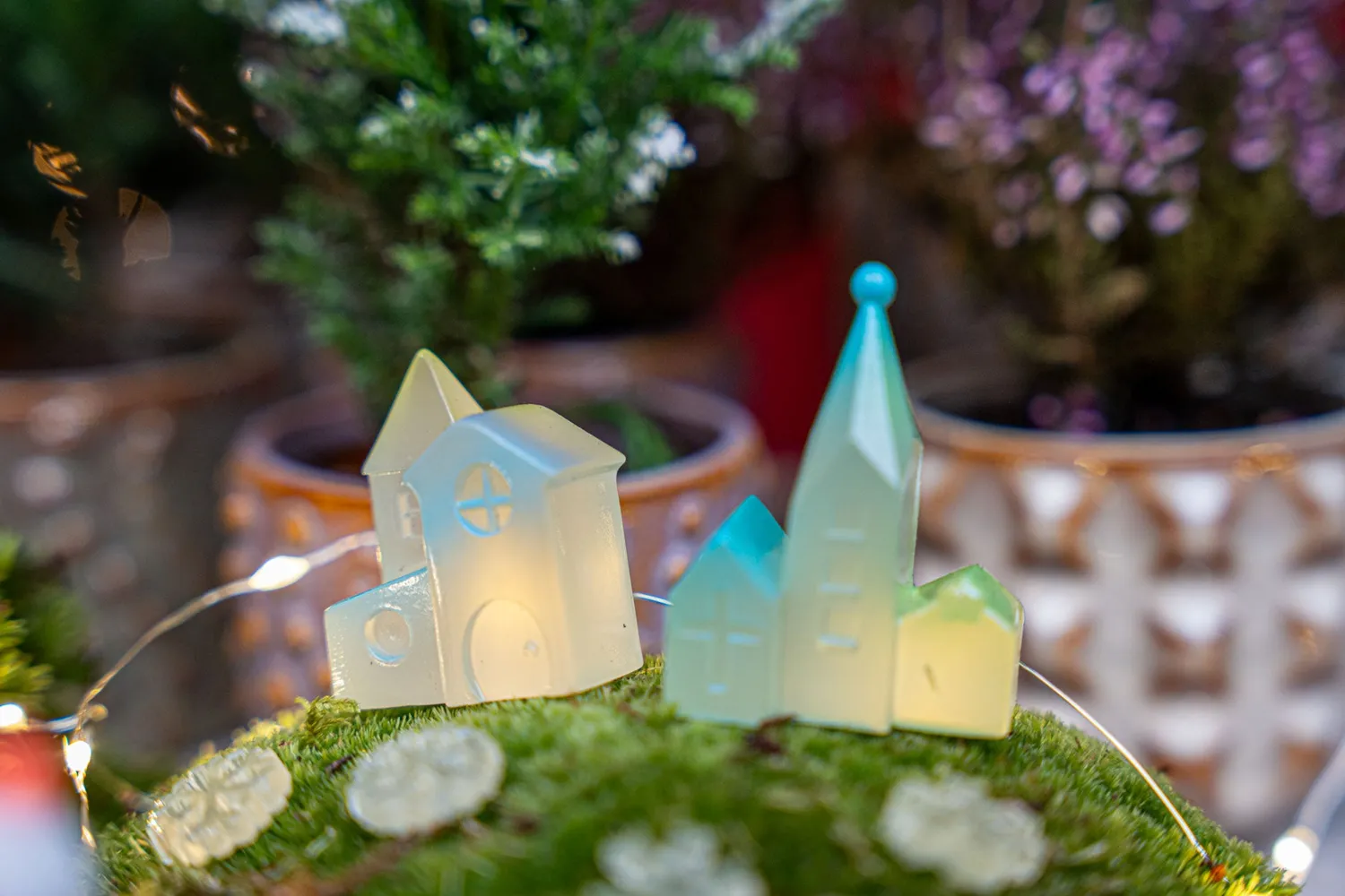 Urbanjungl Luminous Winter miniaturen glow in the dark 10 st