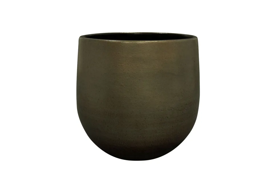 Esra Shiny Green bloempot D26 H26 groen keramiek