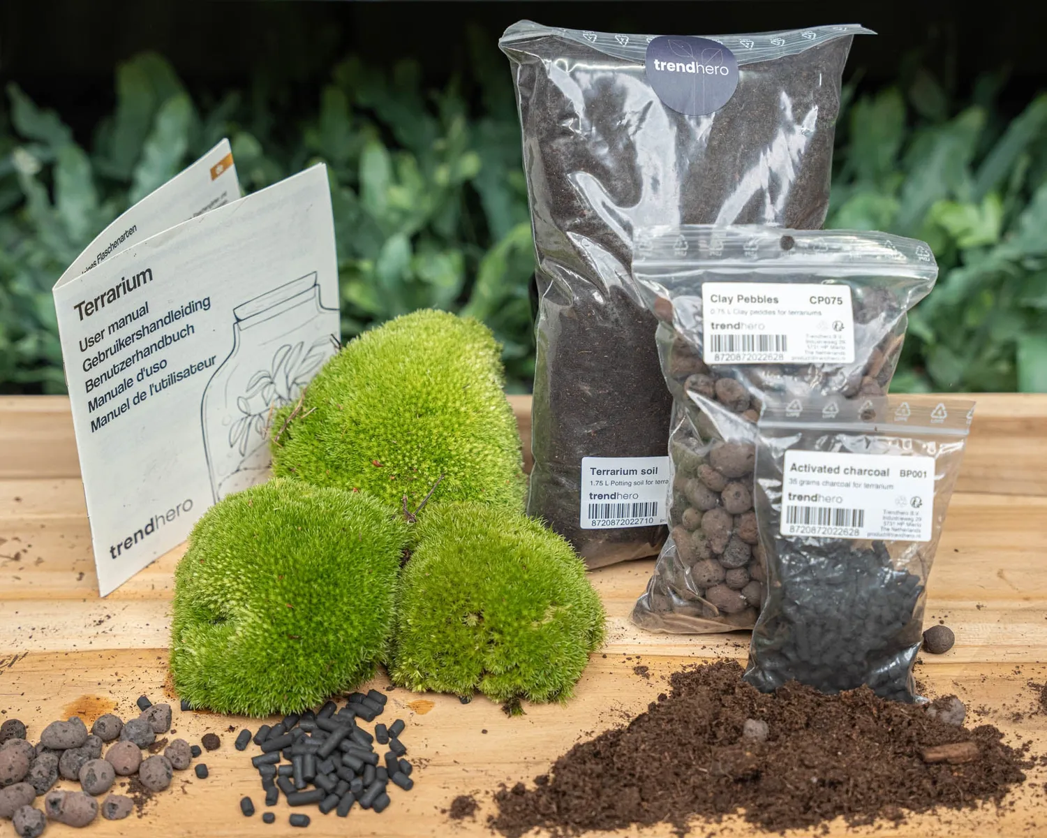 Urbanjungl terrarium navulling startpakket L/XL zonder planten