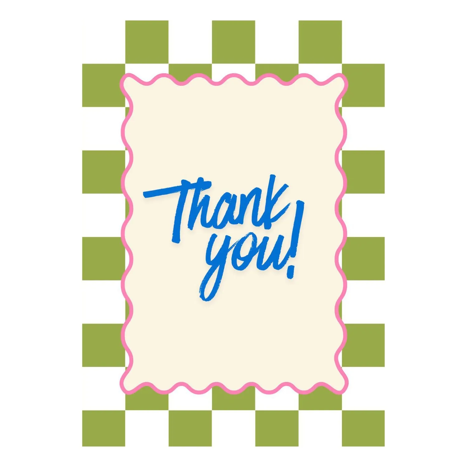 Urbanjungl Thank You wenskaart A6 gevouwen bedankkaart