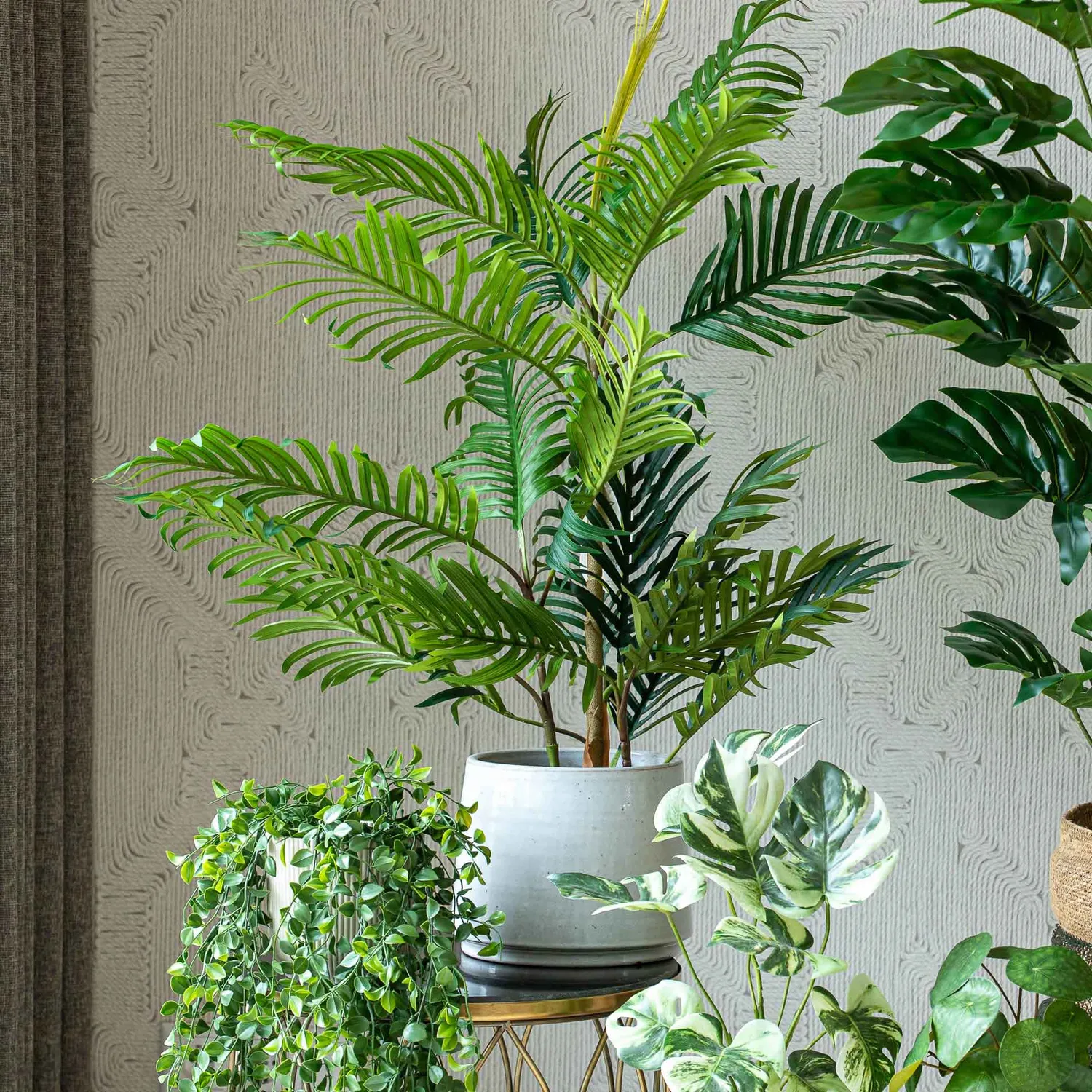 Urbanjungl Urban Jungle L kunstplanten set van 5 mix