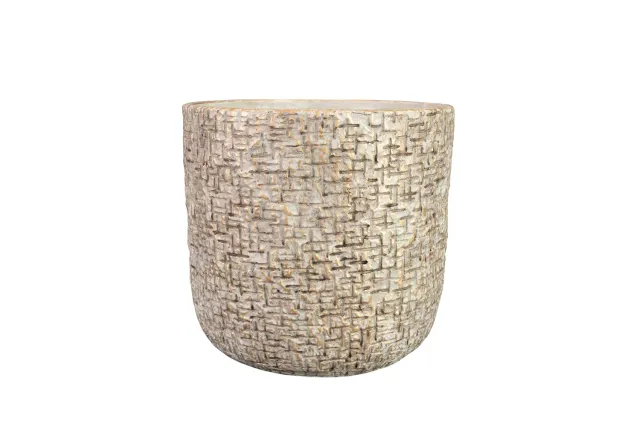 Tuincentrum Heerdink Maxim bloempot shiny sand D22 H20 cement
