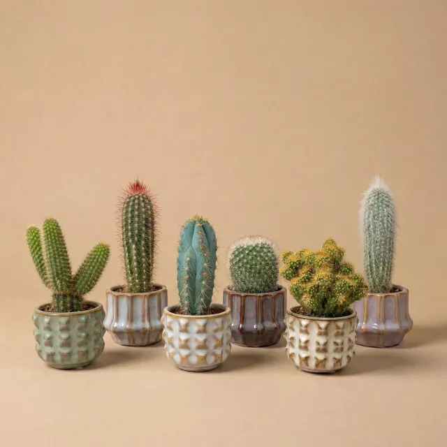 Urbanjungl San Juan Cactus set van 6 mini 8-12 cm