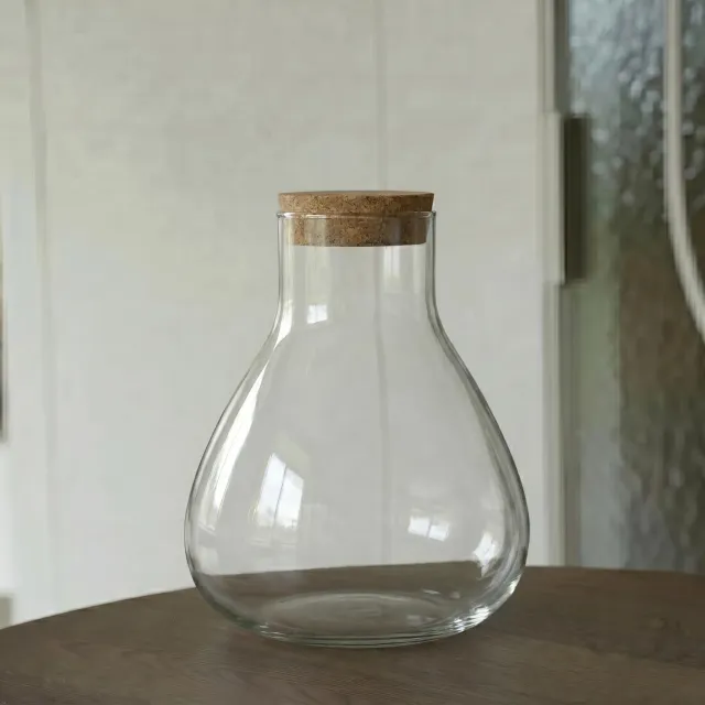 Urbanjungl Sammie terrarium fles kurk Ø 22,5 cm 4 liter glas