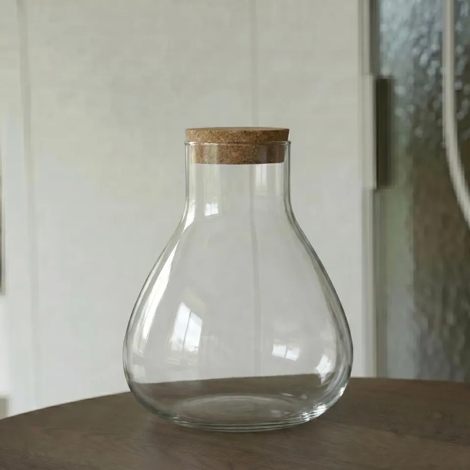 Urbanjungl Sammie terrarium fles kurk Ø 22,5 cm 4 liter glas