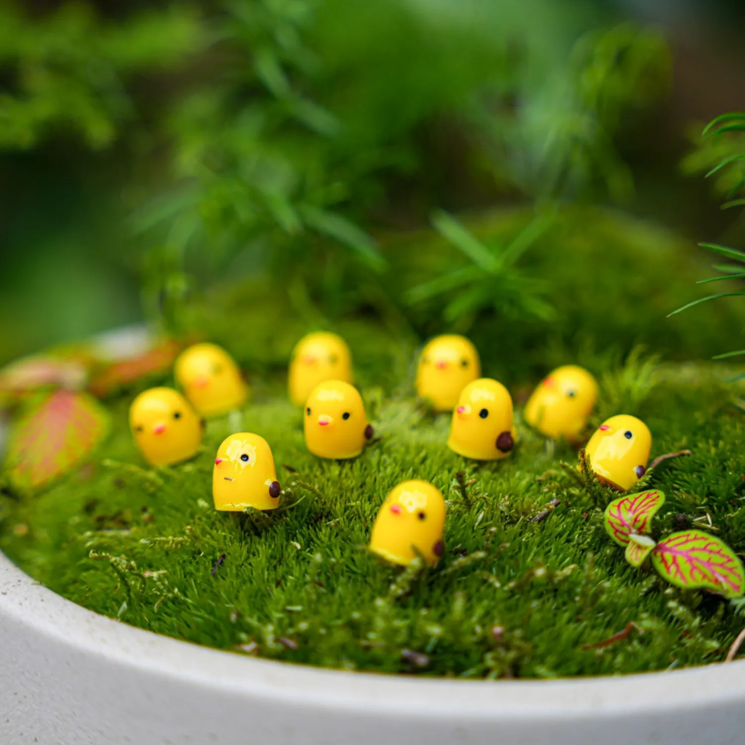 Urbanjungl Chick Class mini kuikentjes geel 10 stuks