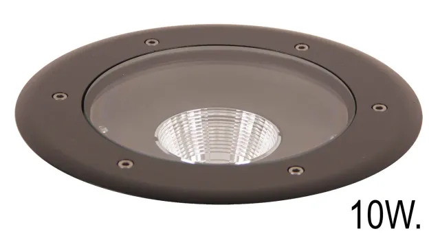 Spotpro Grondspot zwart LED 10W 3000K buiten