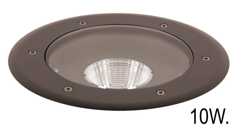 Spotpro Grondspot zwart LED 10W 3000K buiten