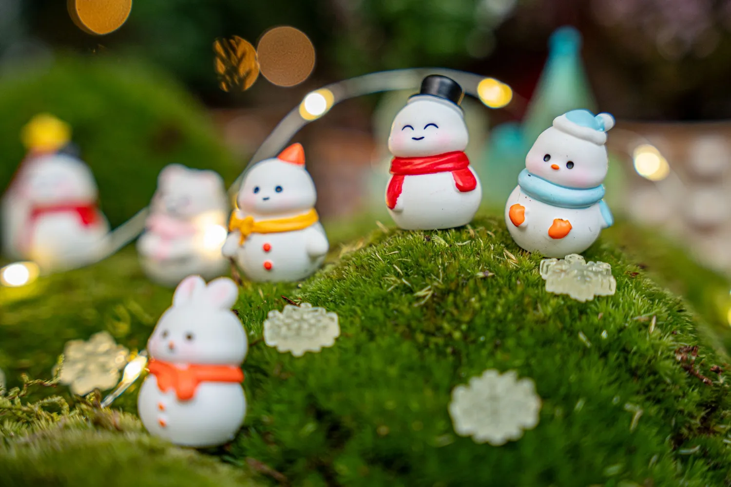 Urbanjungl Frosty Friends Kerst Sneeuwpoppen 10 stuks
