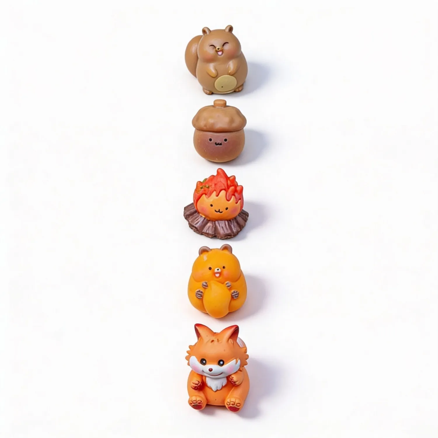 Urbanjungl Forest Friends miniatuur figuren 6 stuks herfst