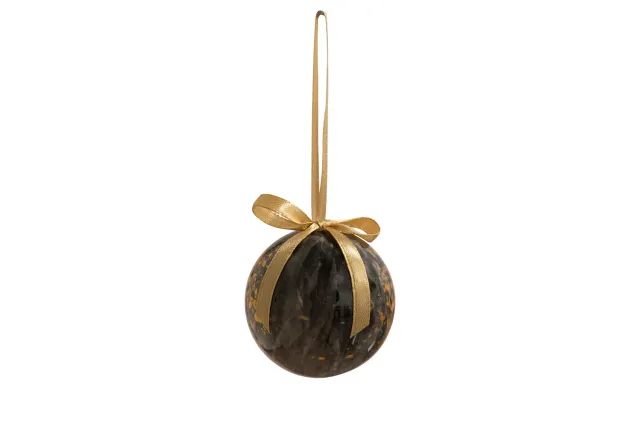 TS Collection Shadow Kerstbal goud D5 handgeschilderd