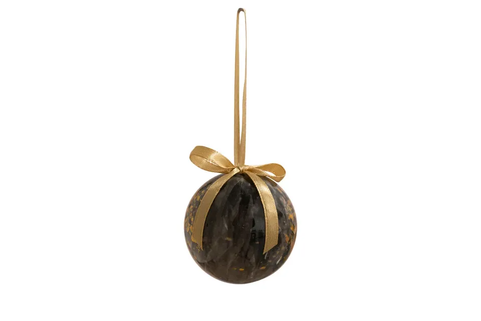 TS Collection Shadow Kerstbal goud D5 handgeschilderd