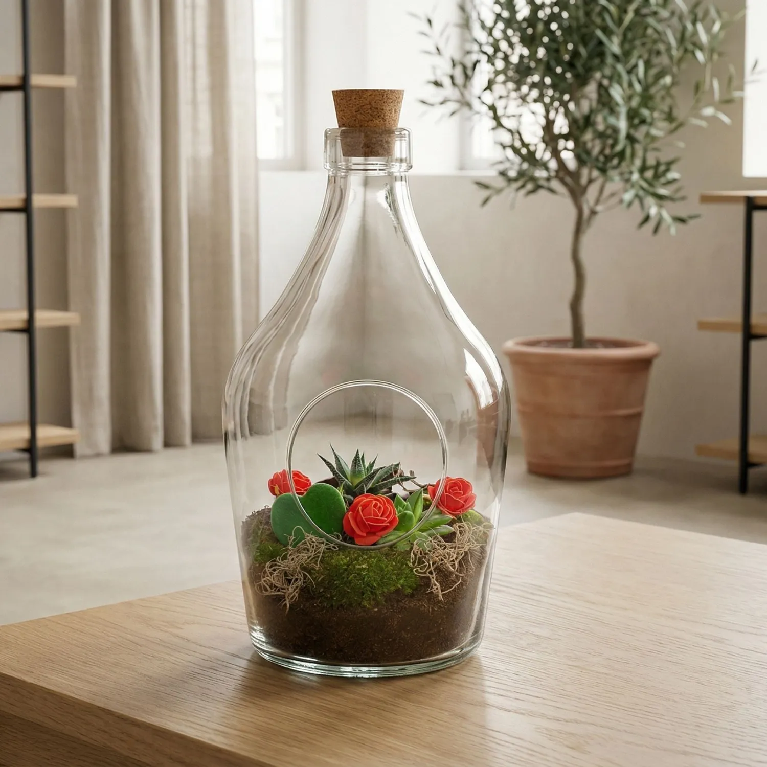 Urbanjungl Love in a Bottle open terrarium DIY kit