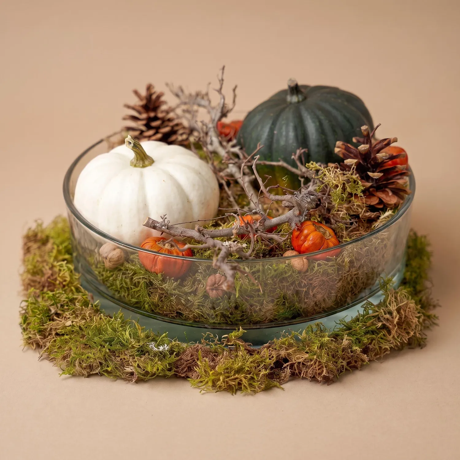 Urbanjungl Herfstschaal Pompoen Groot schaal 2 pompoenen