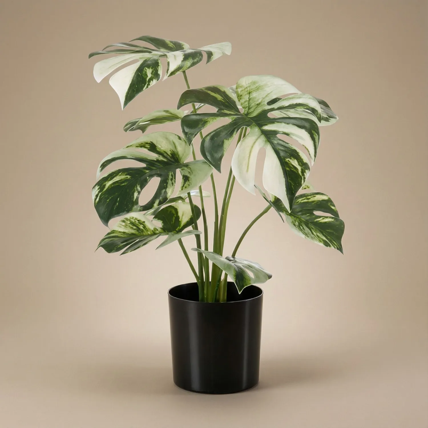 Urbanjungl Monstera Bush kunstplant 40 cm in pot onderhoudsvrij