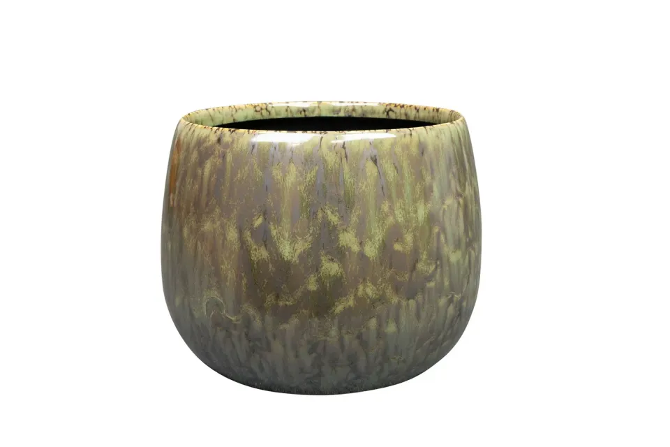 Tuincentrum Heerdink Odile Pot D21 H17 bloempot groen keramiek