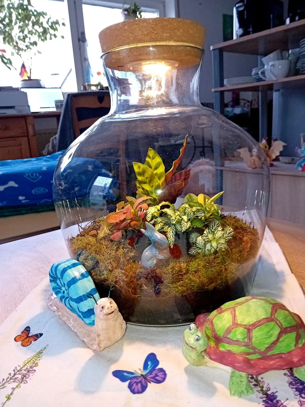 Urbanjungl Fat Joe Red terrarium DIY kit Ø 29 cm met licht