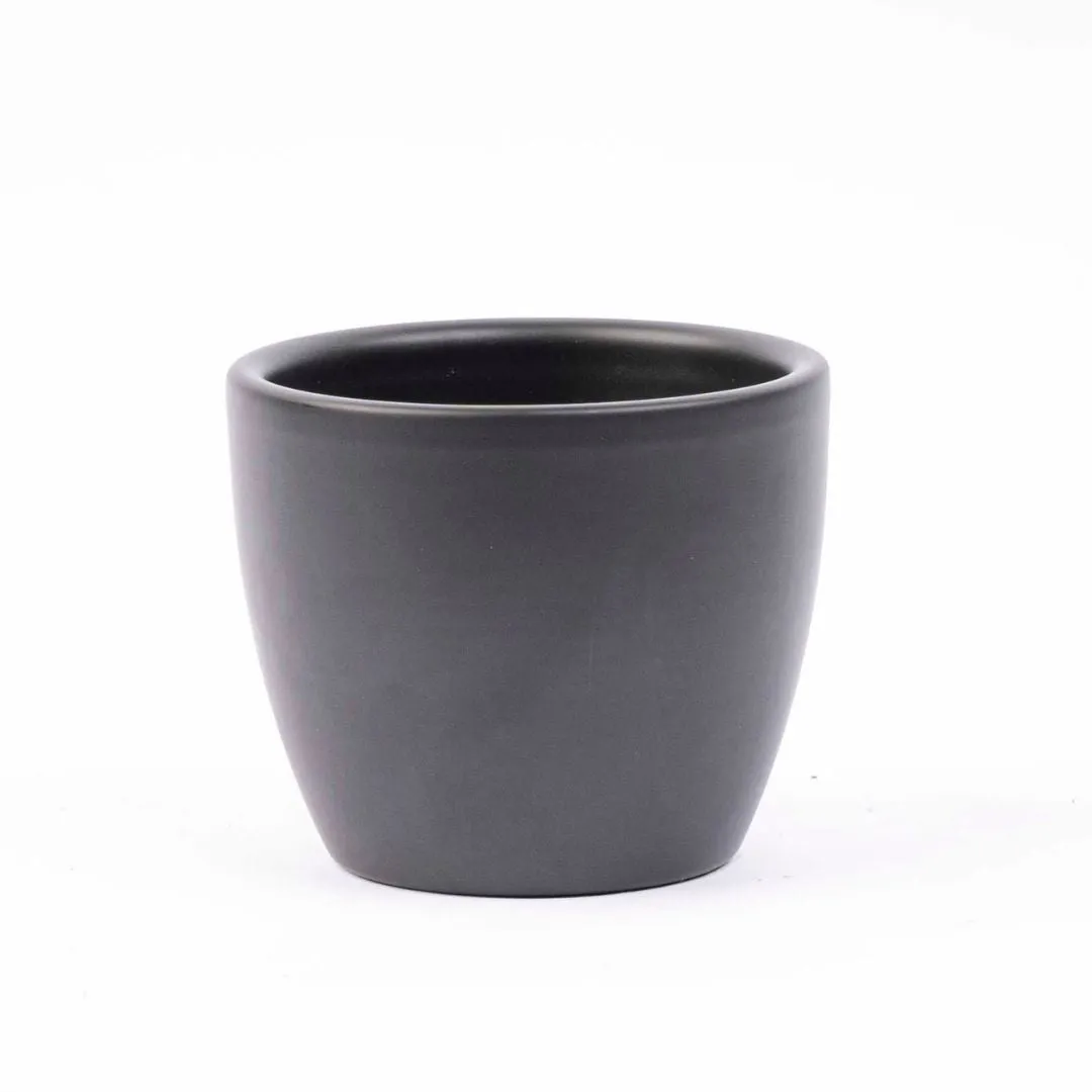 Urbanjungl mini plantenpot antraciet mat Ø6 cm