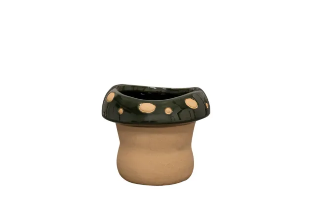 TS Collection Funghi bloempot groen D14 H11