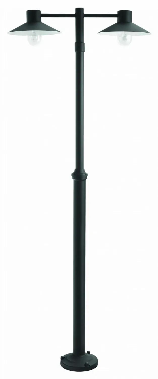 Tuincentrum Heerdink Selva staande lamp zwart 230cm 2-lichts