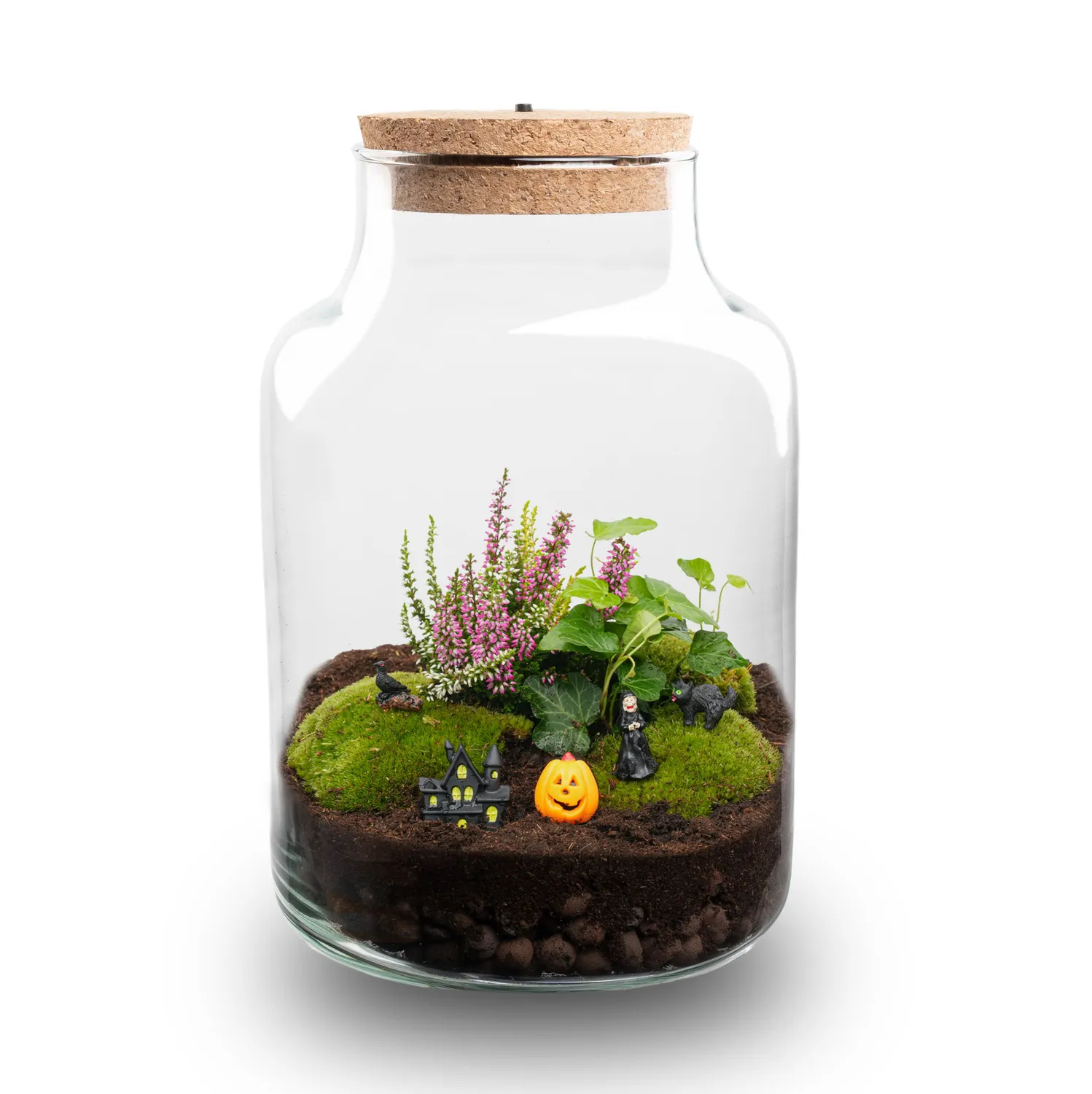 Urbanjungl Little Milky Trick or Treat planten terrarium Ø17cm halloween