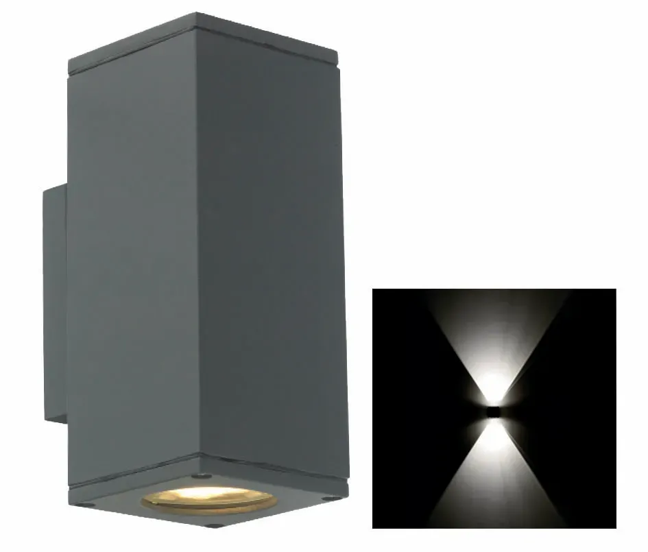 Tuincentrum Heerdink gevelspot up-down antraciet 2xGU10