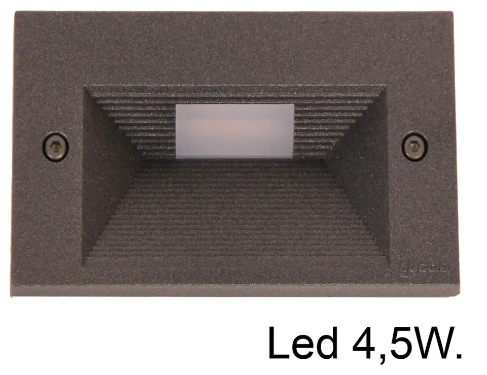 Tuincentrum Heerdink wand inbouw LED 4W 3000K antraciet