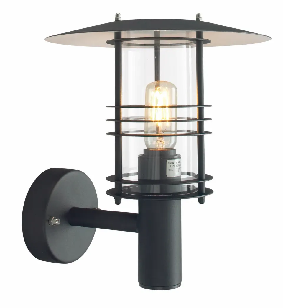 Selva Gevel wandlamp zwart E27 buitenlamp tuin