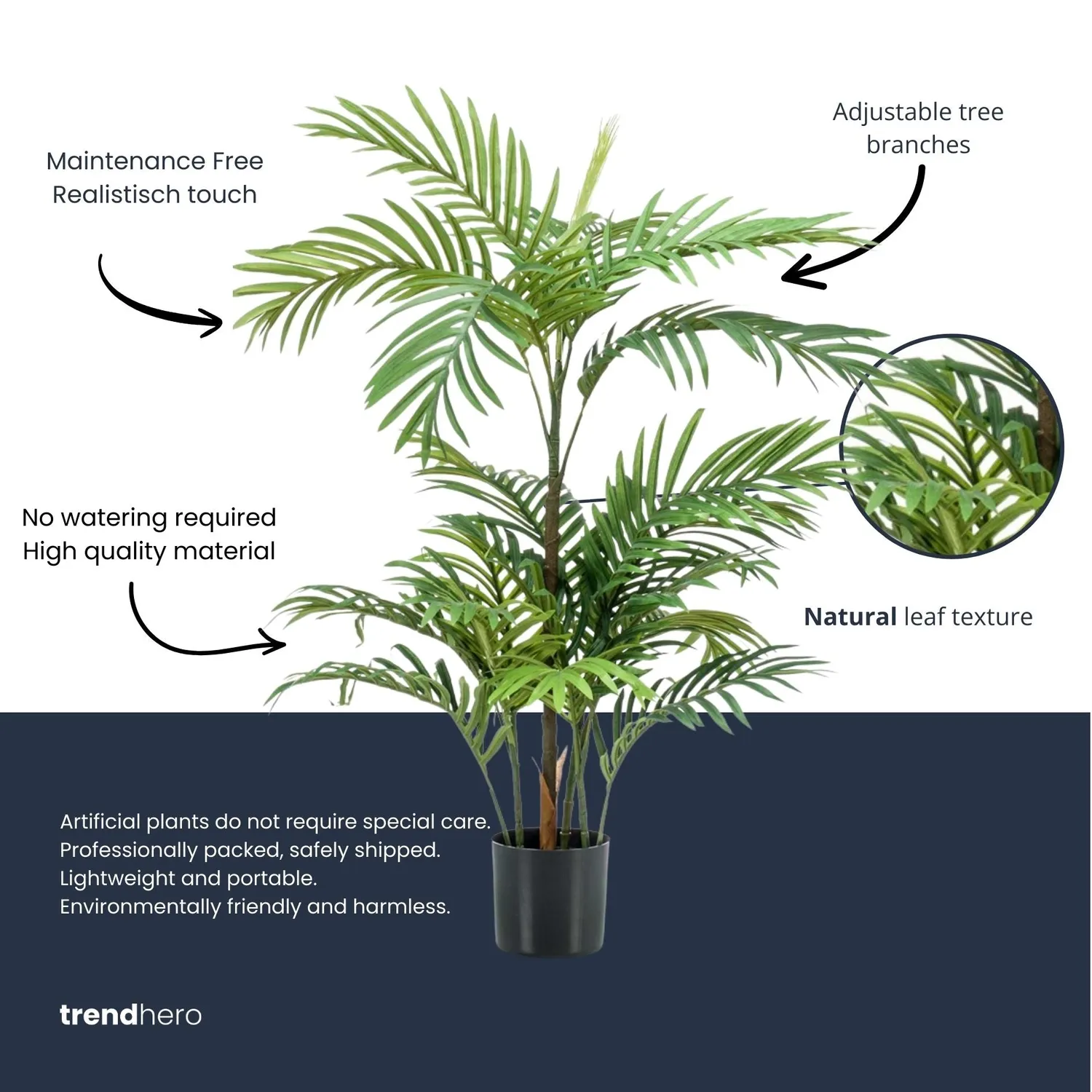 Urbanjungl Palm Phoenix kunstplant 90 cm