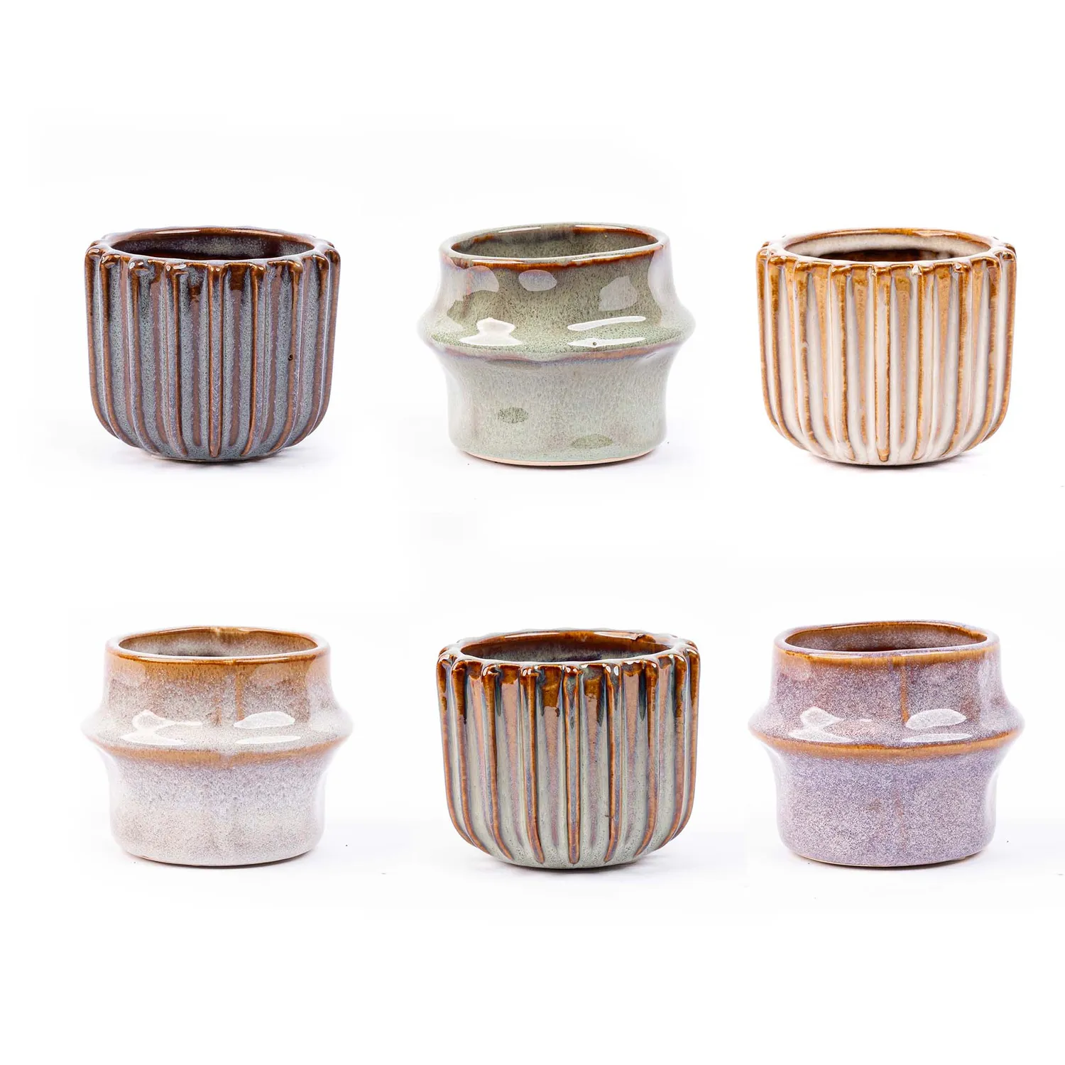 Urbanjungl Mini planten set 6 met Barcelona potjes