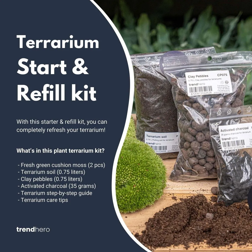 Urbanjungl navulling startpakket S/M terrarium refill