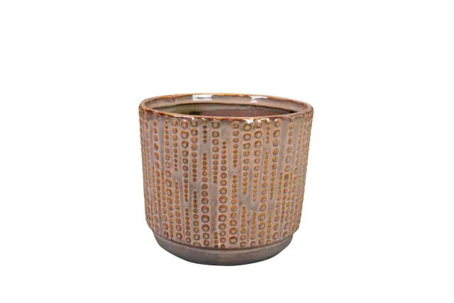 Tuincentrum Heerdink Cille bloempot old pink D17 H15 bolletjes