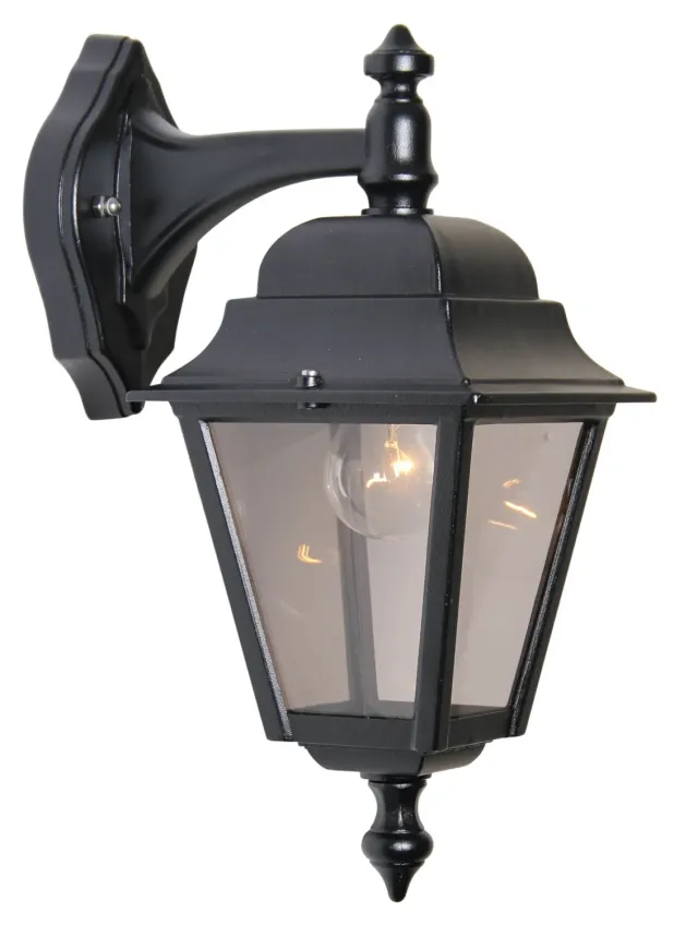 Quadrana 2 gevel hanglamp zwart E27 buitenlamp