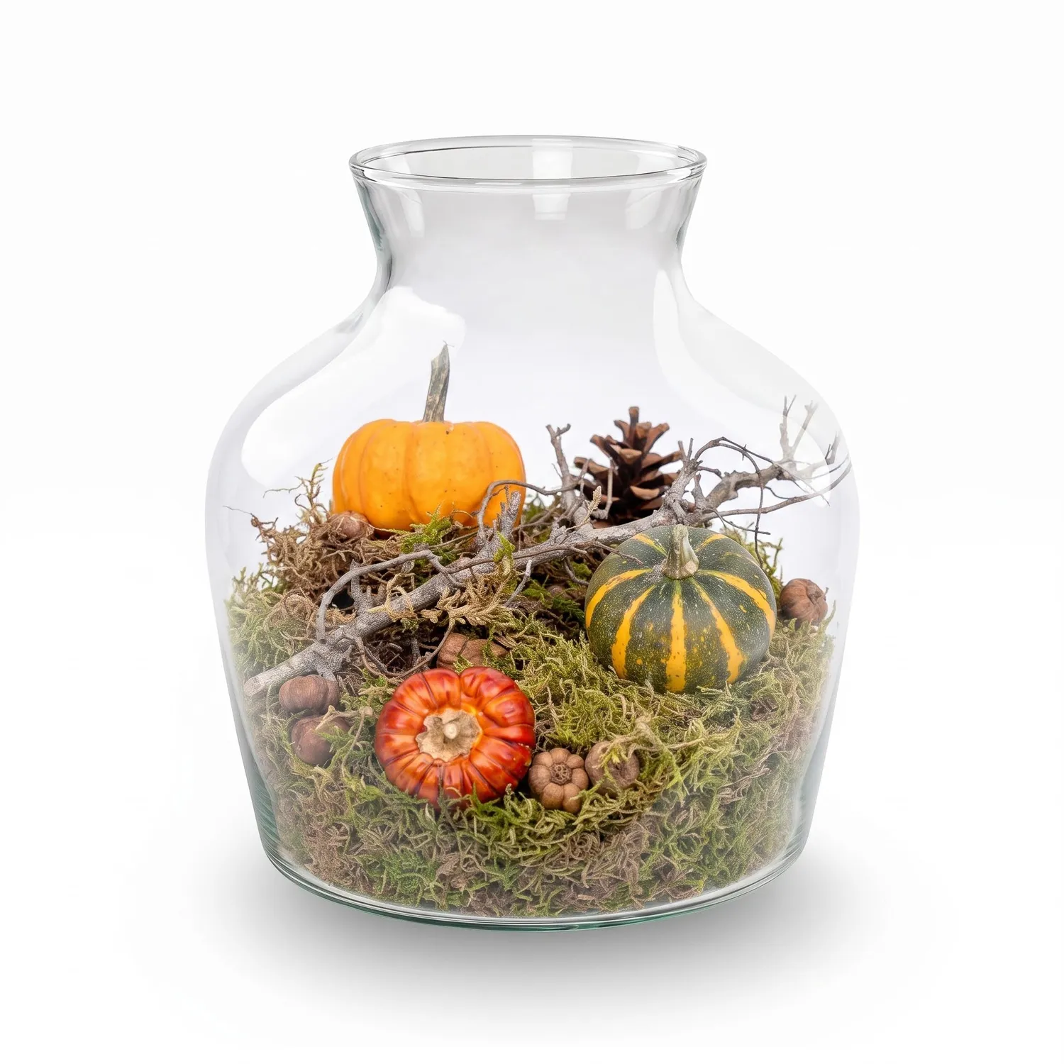 Urbanjungl Little Joe herfst terrarium 20 cm met pompoenen