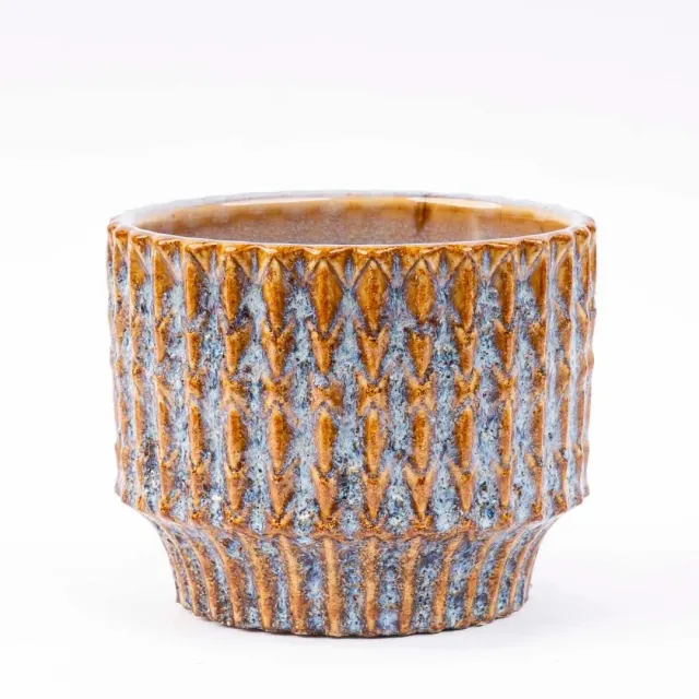 Urbanjungl Echo Rustic Plantenpot Blauw 10 cm