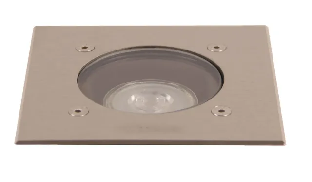 Spotpro grondspot vierkant RVS GU10 IP68