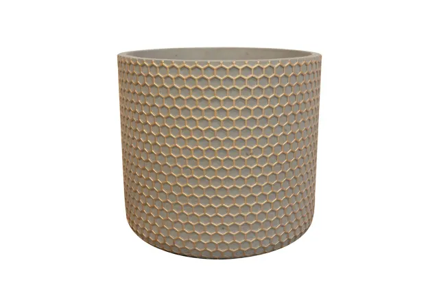 TS Collection Bernt bloempot D21 H19 shiny gold